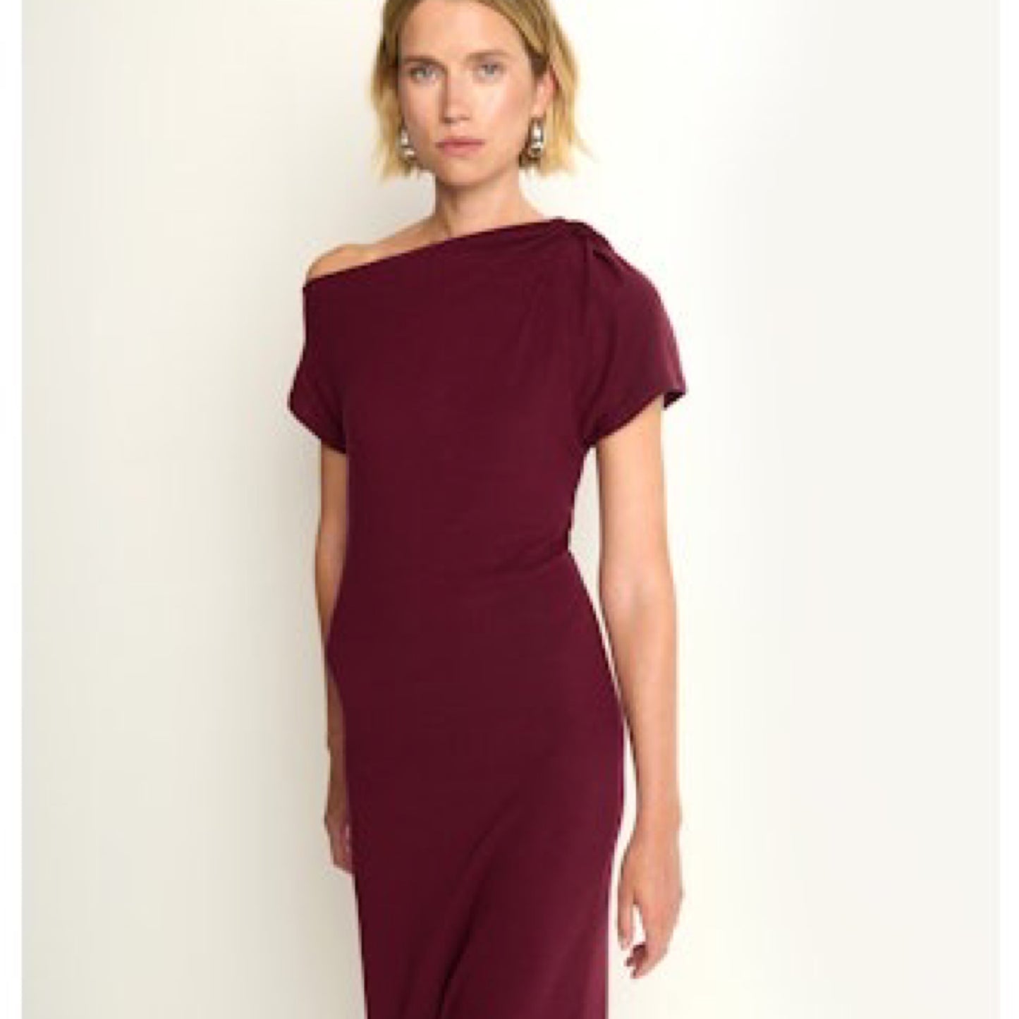 NATION - Hallie Midi Dress, Wine and