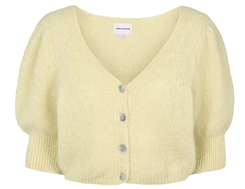 americandreams - Manda Canary Yellow Cardigan