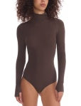 Commando - Brown, Ballet Turtleneck Bodysuit with Thumbholes