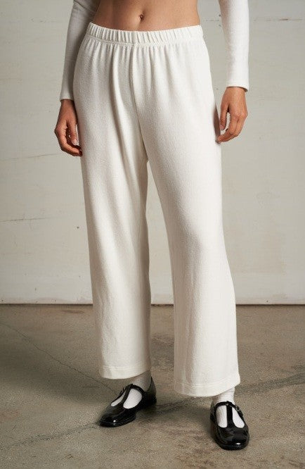 perfectwhitetee - Brushed Sweater Jersey Pant, Sugar