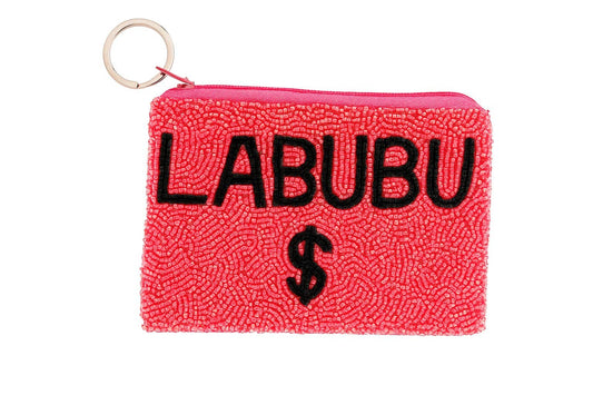 LABUBU COUN PURSE SCP 719 - Hot Pink/Black
