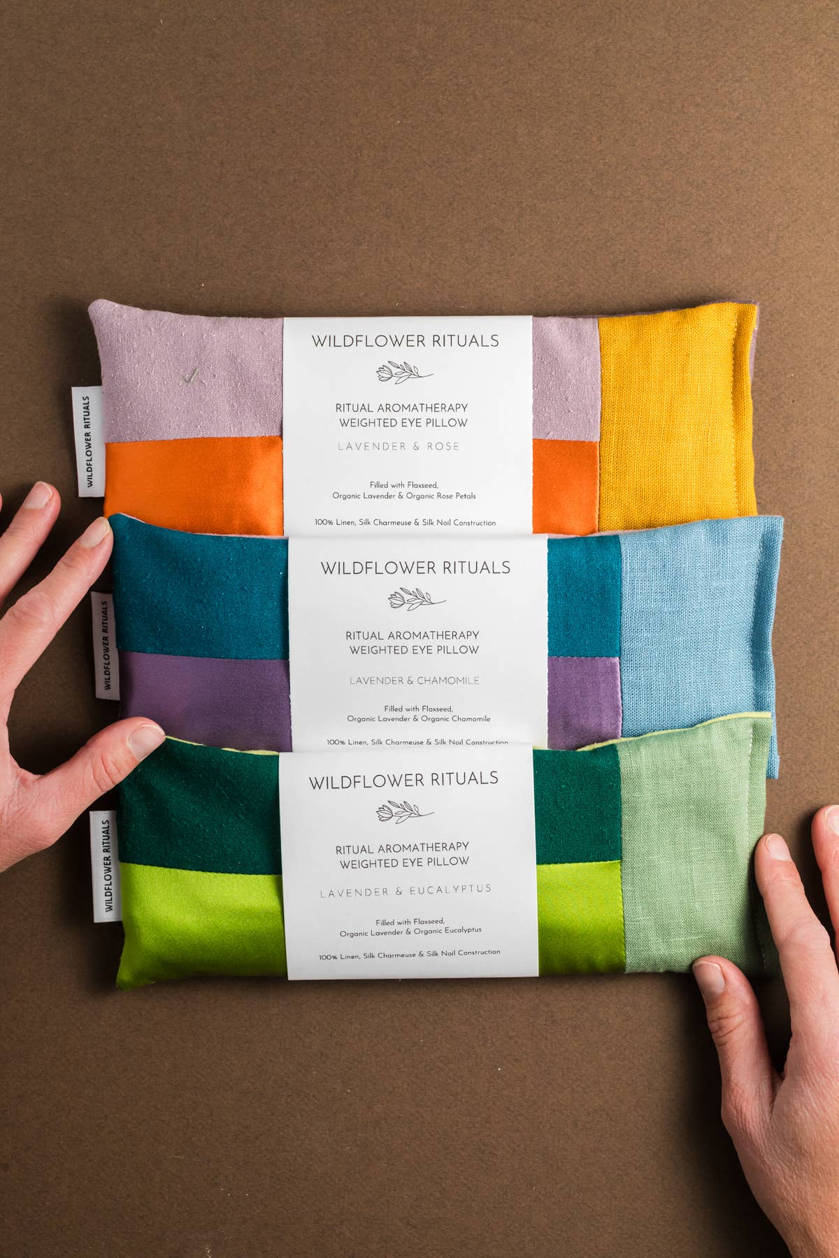 Aromatherapy Weighted Eye Pillow - Rose & Lavender: Winter Style