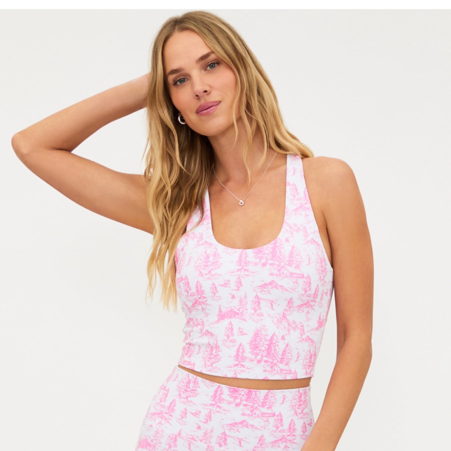 Beach Riot - Powder Pink Toile Bra