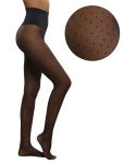 Commando - Chic Dot Tights, Black
