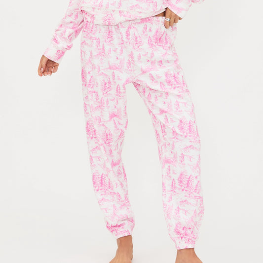 Beach Riot - Pink Powder Toile Pant