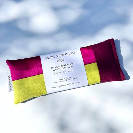 Aromatherapy Weighted Eye Pillow - Rose & Lavender: Winter Style