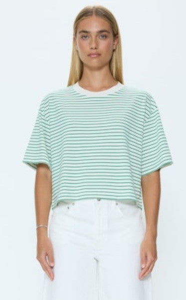Pistola - Mae Green Stripe Tee,
