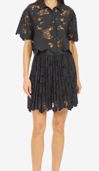 LE SUPERBE - Mini Pleated Skirt, Black