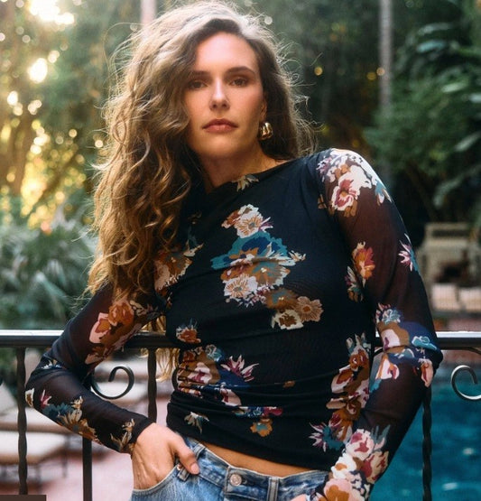 Remy Top, Vitet Floral Print
