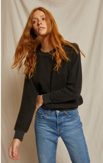 PWT - Ziggy - Inside Out fleece long sleeve, Vintage Black