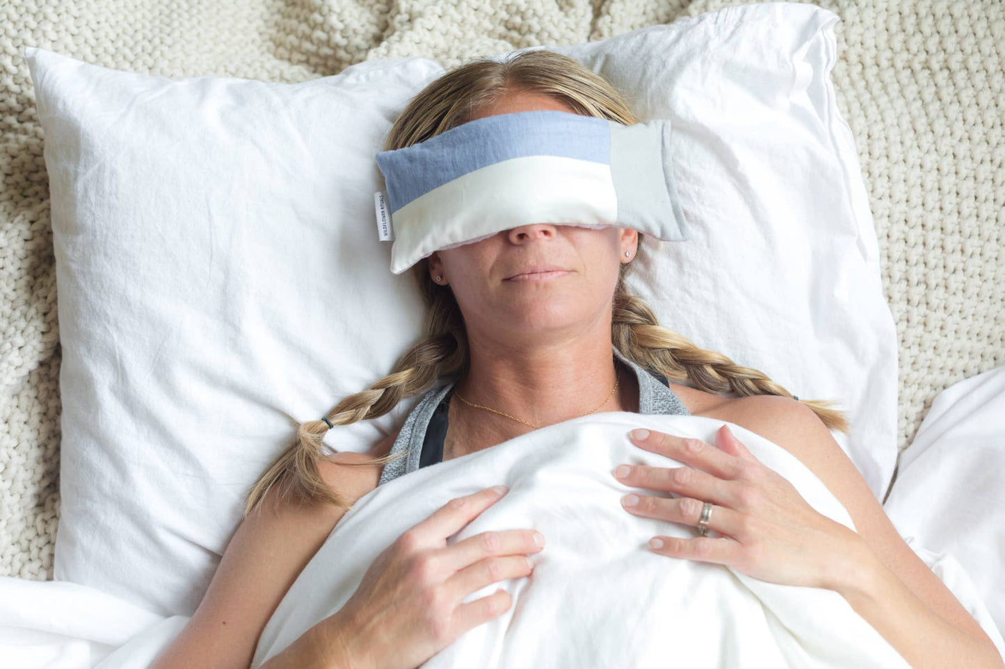 Aromatherapy Weighted Eye Pillow - Rose & Lavender: Winter Style