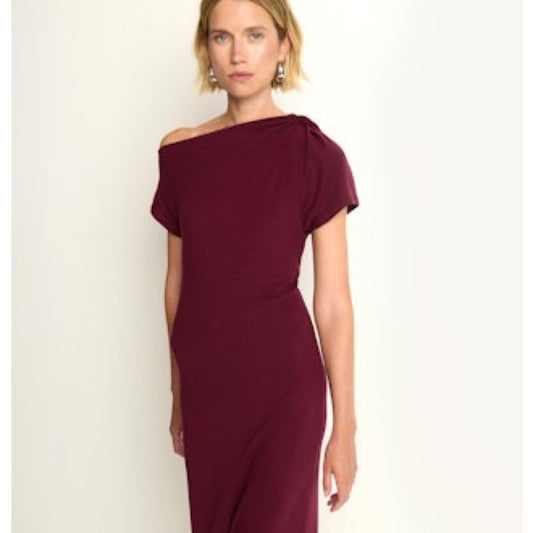 NATION - Hallie Midi Dress, Wine and
