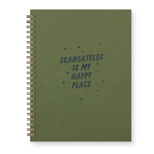 Truckee Happy Place Journal: Lined Notebook: Moss Cover