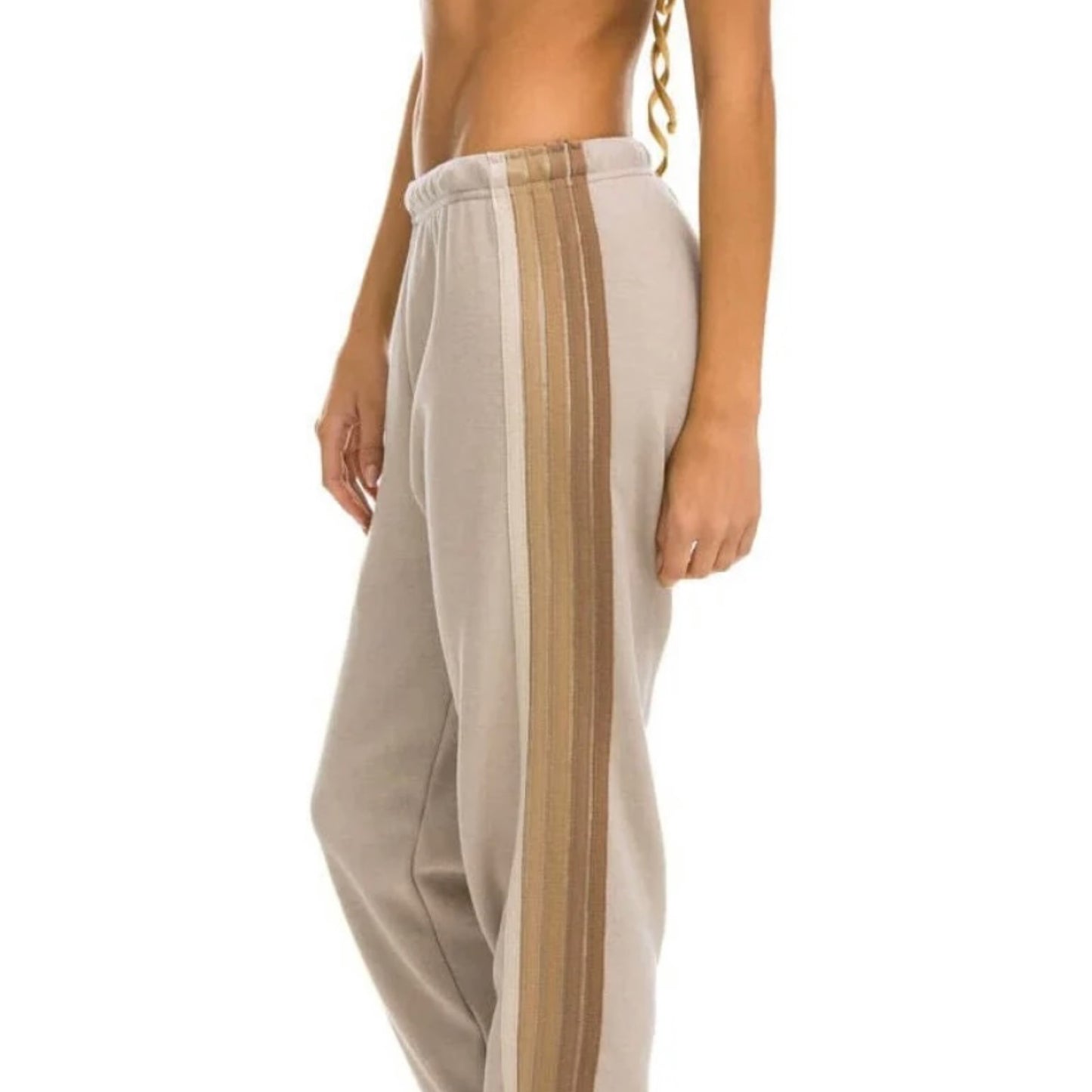 AV Five Stripe Sweatpant, Tan