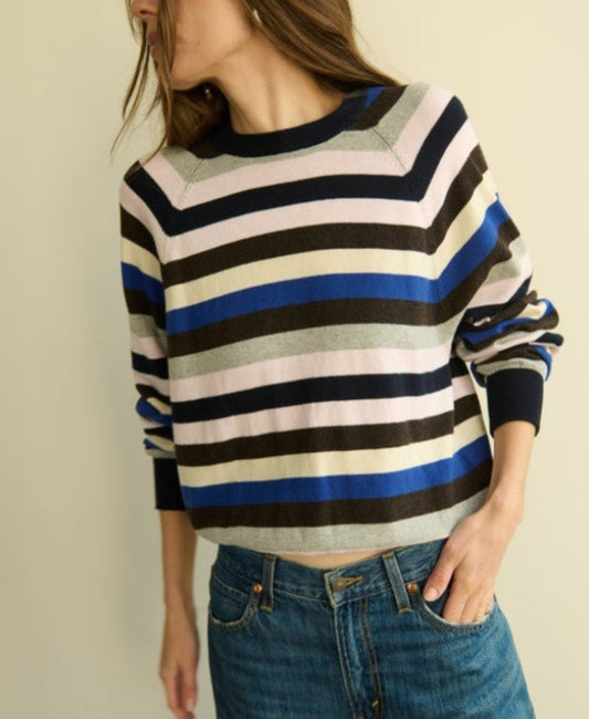 Nation - Vintage Blush Stripe Sweater