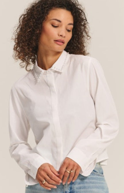 Velvet - Pretty in Pearls, Poplin Shirt