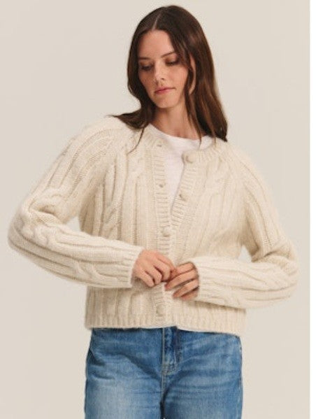 Ivory Cable Cardigan