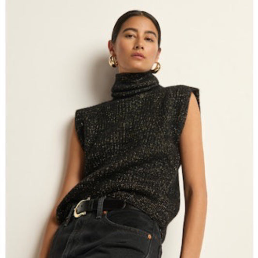 NATION - Isha Tank, Shiny Black