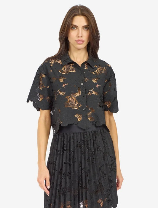 LE SUPERBE - Karma Camellia Top, Black