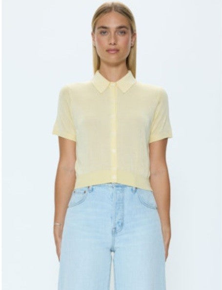 Pistola - Lucca Short Sleeve Polo, Lemon