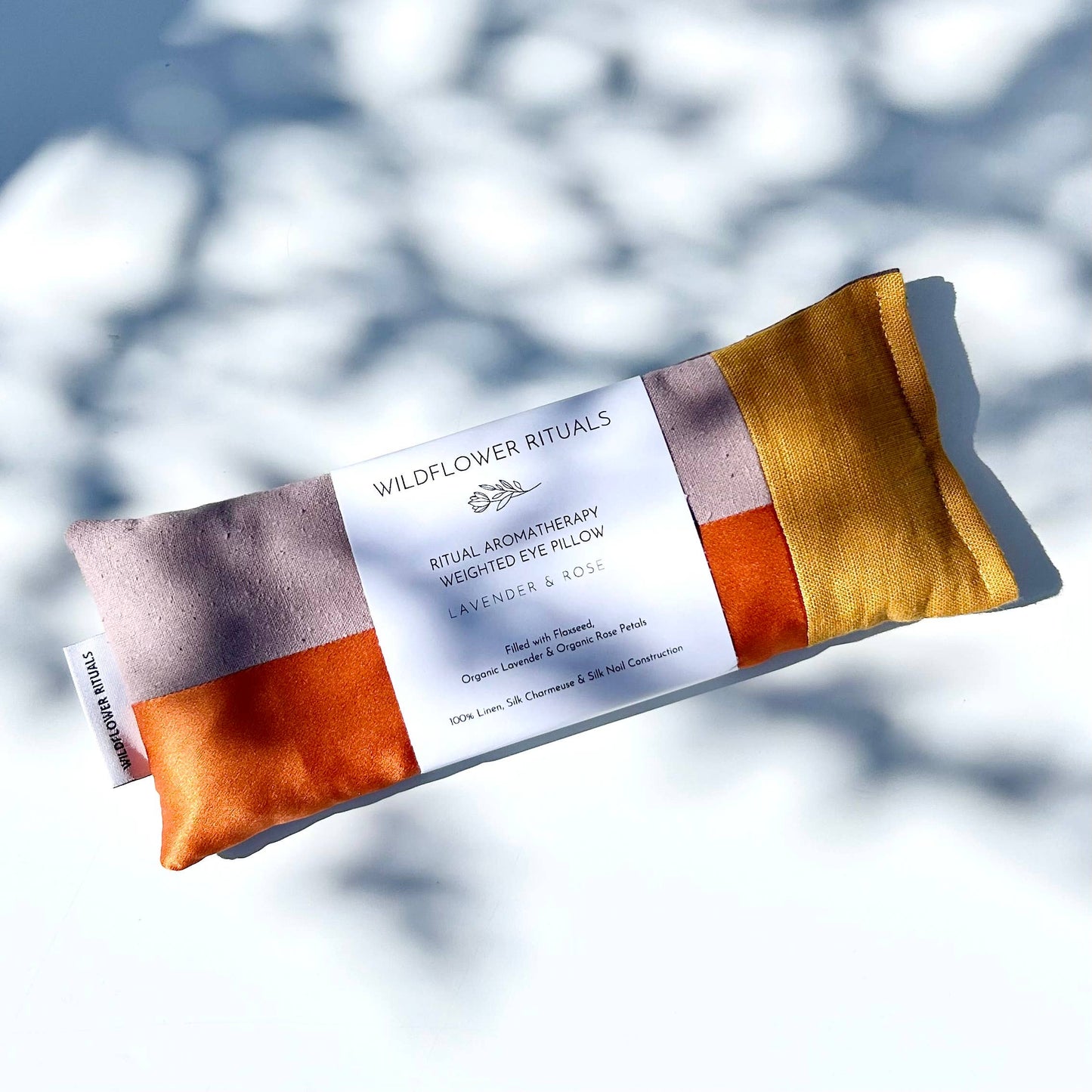 Aromatherapy Weighted Eye Pillow - Rose & Lavender: Winter Style