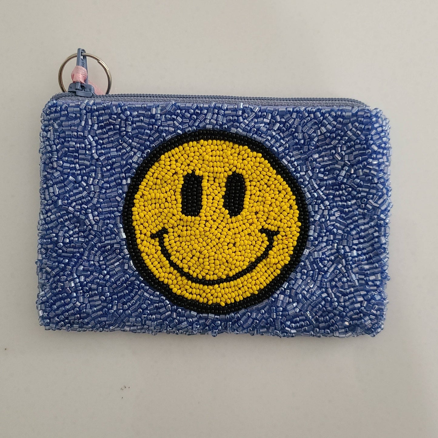 Tiana Designs - Outlined Smiley: Periwinkle/ Op yellow