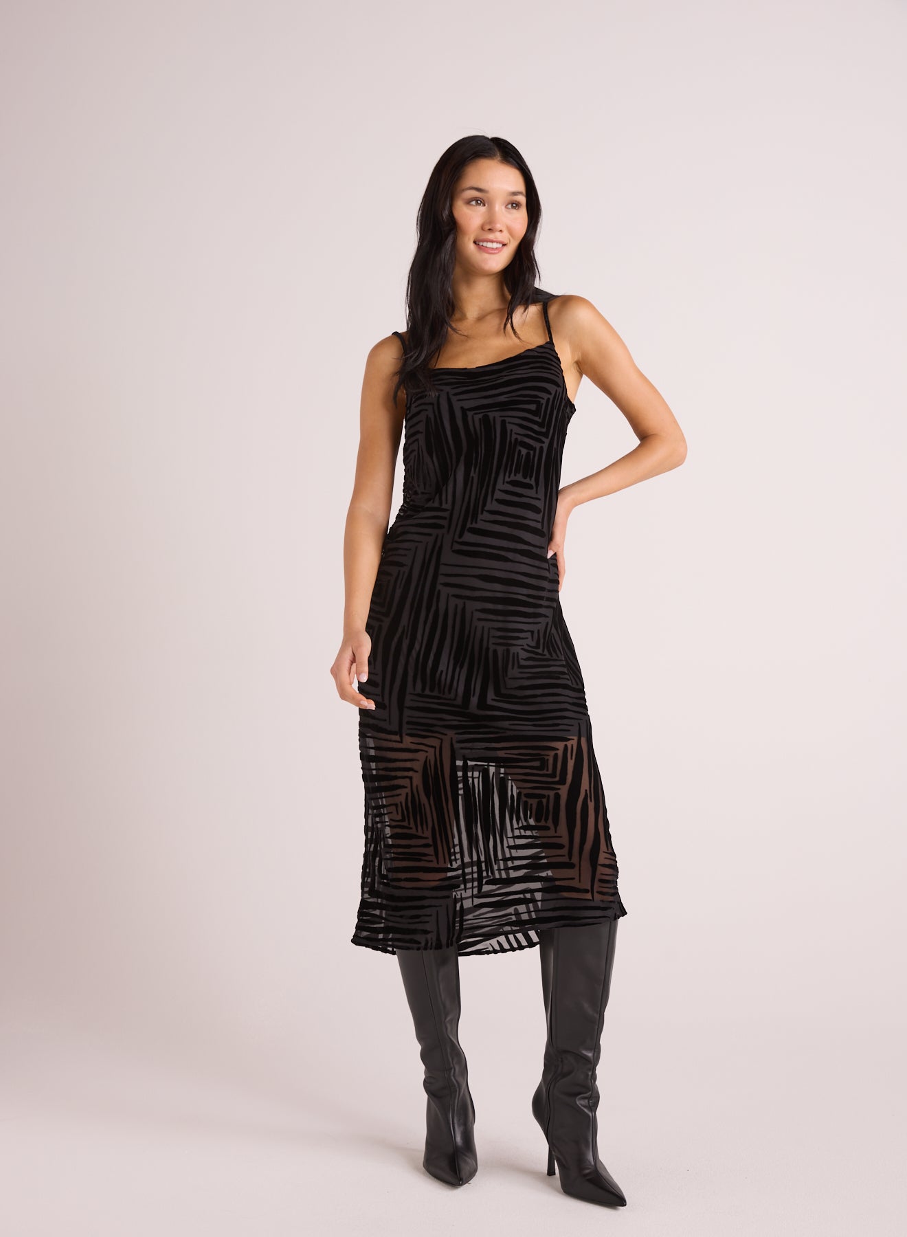 Bella Dahl - Layered Velvet Slip Dress