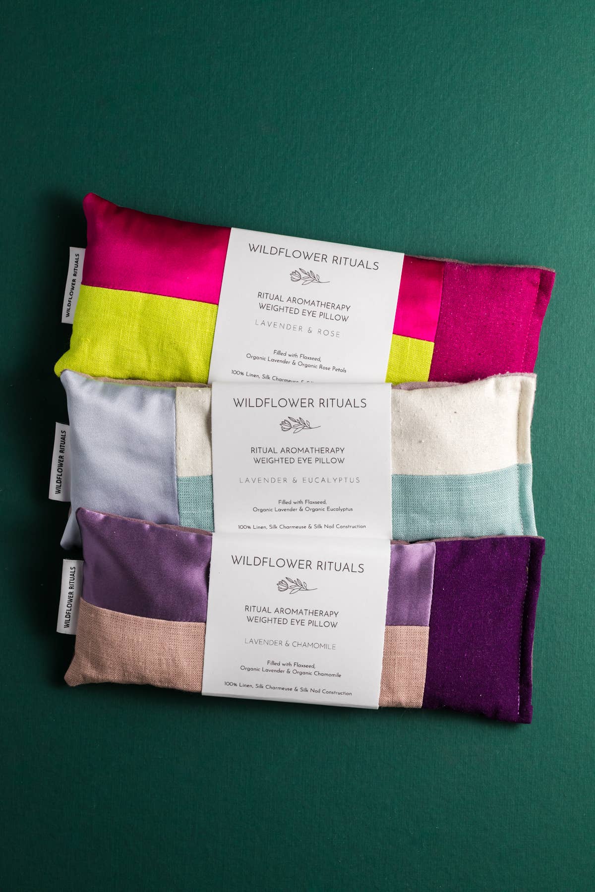 Aromatherapy Weighted Eye Pillow - Rose & Lavender: Winter Style