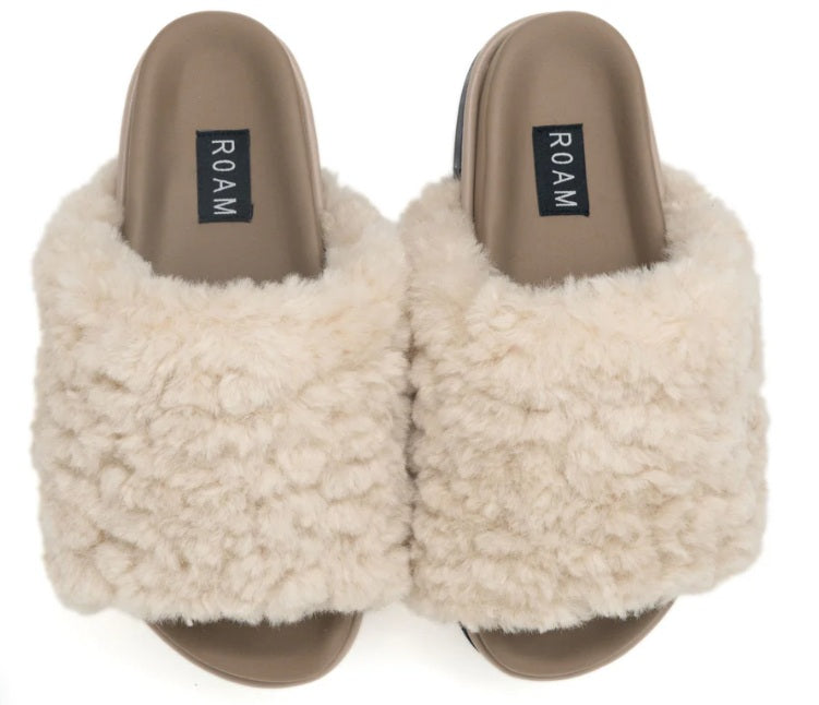 ROAM - Cloud Shearling Stack, Natural Faux Shearling